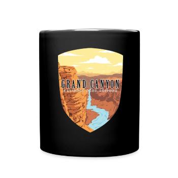 Grand Canyon - Tasse einfarbig - Schwarz - Vorne