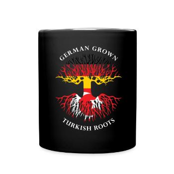 Turkey roots Germany grew up - Full Colour Mug - black - Front