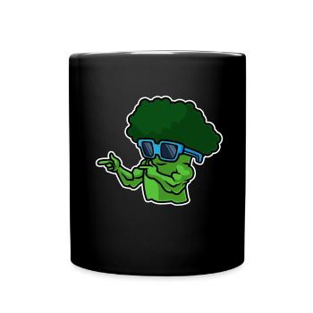 Brocoli fitness - Mug uni - noir - Devant