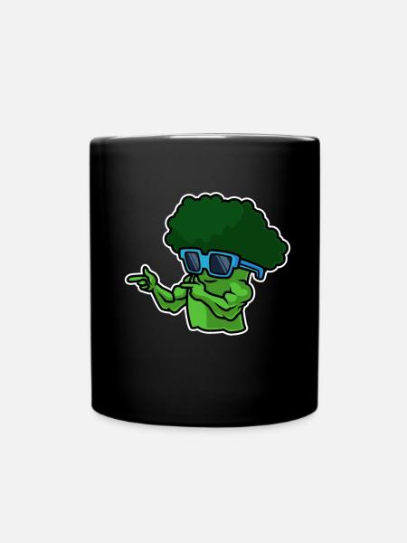 Brocoli fitness - Mug uni - noir