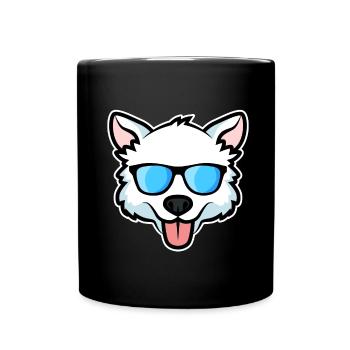 Samoyed - Full Colour Mug - black - Front