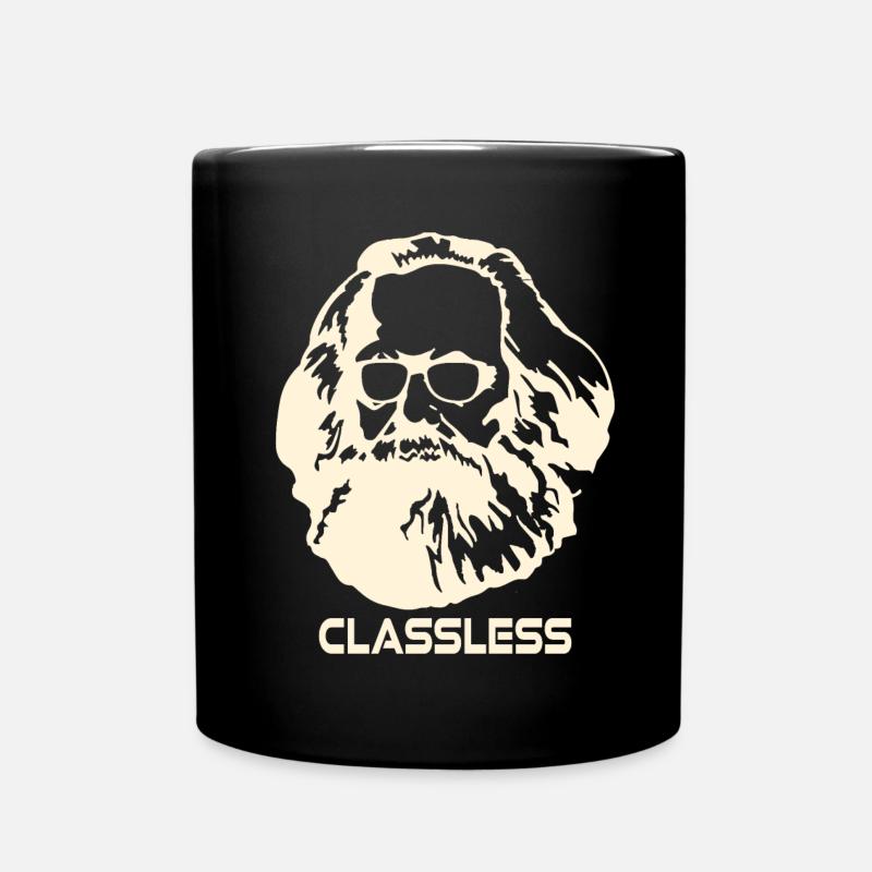 Karl Marx Klassenlose Gesellschaft - Tasse einfarbig - Schwarz