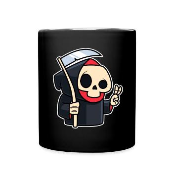 Grim Reaper Victory Funny - Full Colour Mug - black - Front