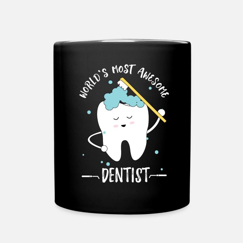Weltbester Zahnarzt - Tasse einfarbig - Schwarz