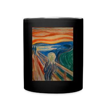 Edvard Munch: The Scream.1893 - Full Colour Mug - black - Front