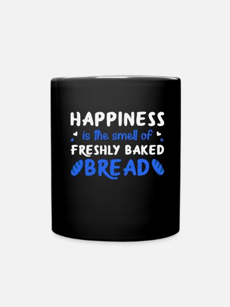 Frisches Brot Duft - Tasse einfarbig - Schwarz