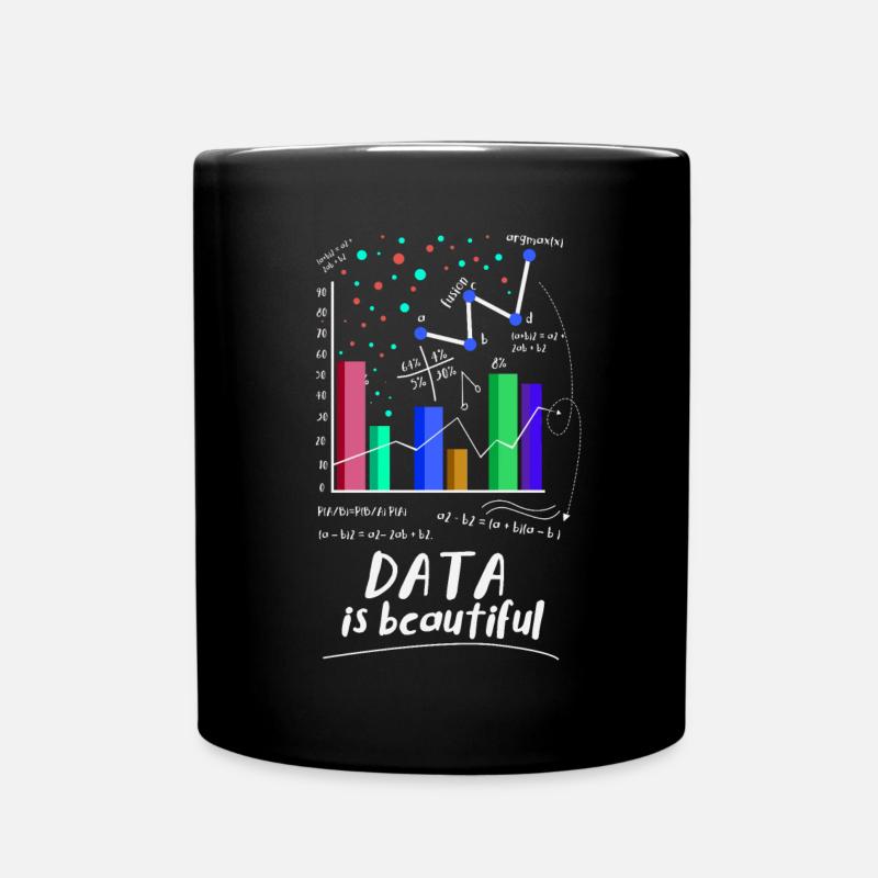Daten Sind Wunderschön - Tasse einfarbig - Schwarz