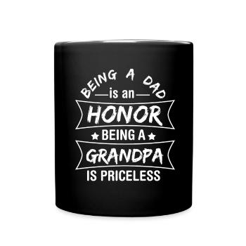 Stolzer Opa - Tasse einfarbig - Schwarz - Vorne
