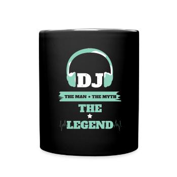 DJ man myth myth - Mug uni - noir - Devant