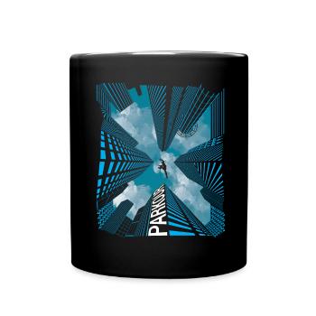 Parkour skyline - Full Colour Mug - black - Front