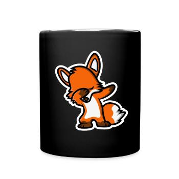 Dab Fuchs - Full Colour Mug - black - Front