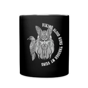 Viking blood bird - Full Colour Mug - black - Front