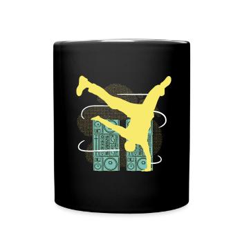 Breakdancer Hip Hop - Tasse einfarbig - Schwarz - Vorne