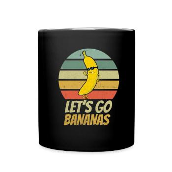 Bananes Enfants Drôle - Mug uni - noir - Devant