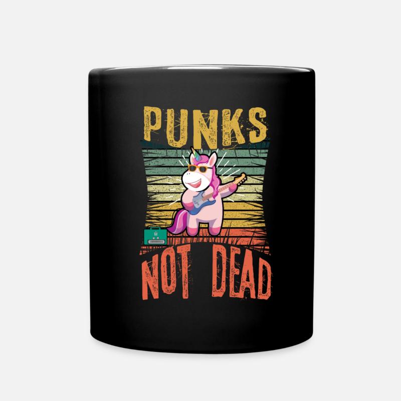 Musique punk Pas Tot Punk rock Licorne - Mug uni - noir
