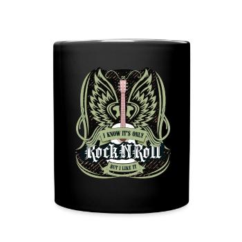Rock Roll Like It Metal Rock Music Guitar - Tasse einfarbig - Schwarz - Vorne