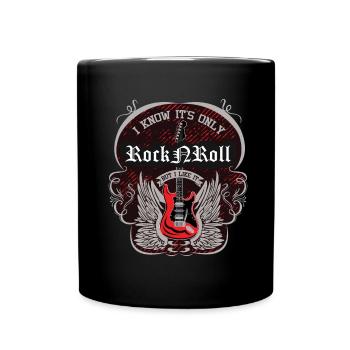Rock Roll Like It Metal Rock Music Band - Tasse einfarbig - Schwarz - Vorne
