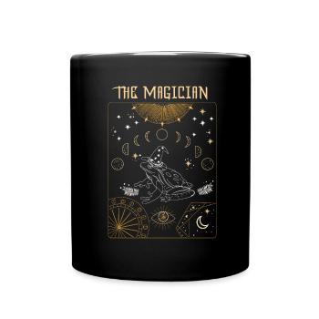 Tarot Card Occult Witchcraft Frog Magician Gothic - Mug uni - noir - Devant