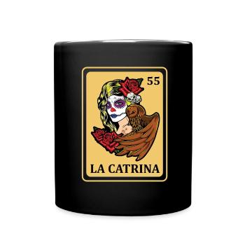 La Catrina Mexican Lottery Muertos Day Of Dead - Mug uni - noir - Devant