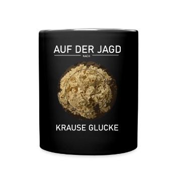 Krause Gucke Pilzsammler - Tasse einfarbig - Schwarz - Vorne