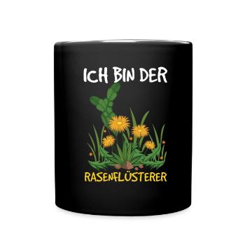 Rasenflüsterer - Lustiges Garten Rechenzentrum - Tasse einfarbig - Schwarz - Vorne