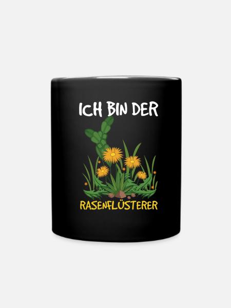 Rasenflüsterer - Lustiges Garten Rechenzentrum - Tasse einfarbig - Schwarz