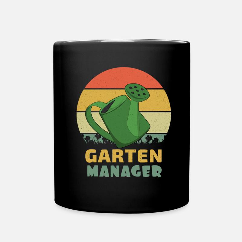 Garten Manager Gärtner Hobbygarten - Tasse einfarbig - Schwarz