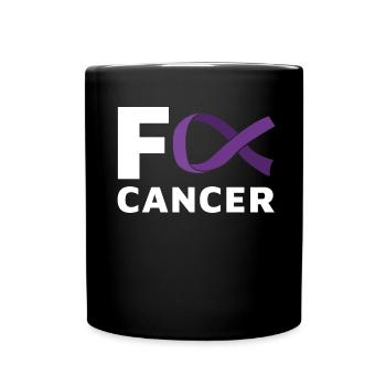 F Cancer Purple Pancreatic Cancer - Tasse einfarbig - Schwarz - Vorne