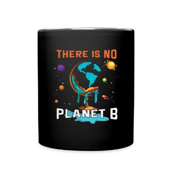 Pas de planète Étoiles Espace Galaxie Planète Sauver la Terre - Mug uni - noir - Devant