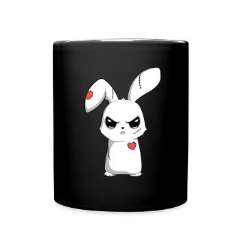 Sad Broken Emo--Egg Happy - Full Colour Mug - black - Front