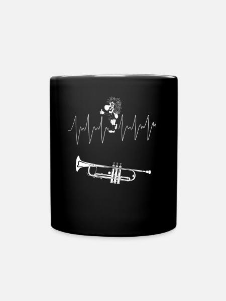 Trompete Fasnacht Hardbead - Tasse einfarbig - Schwarz