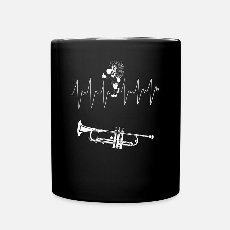 Trompete Fasnacht Hardbead - Tasse einfarbig - Schwarz