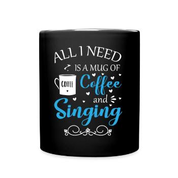 Sänger Chor Musiker Gesangsunterricht - Tasse einfarbig - Schwarz - Vorne