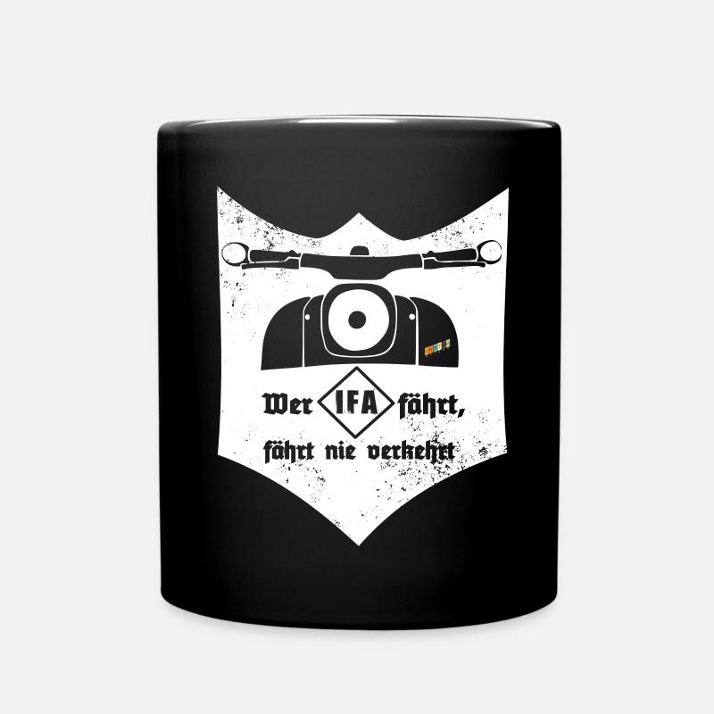 Schwalbe - IFA - VEB - DDR - Ostkult - Tasse einfarbig - Schwarz