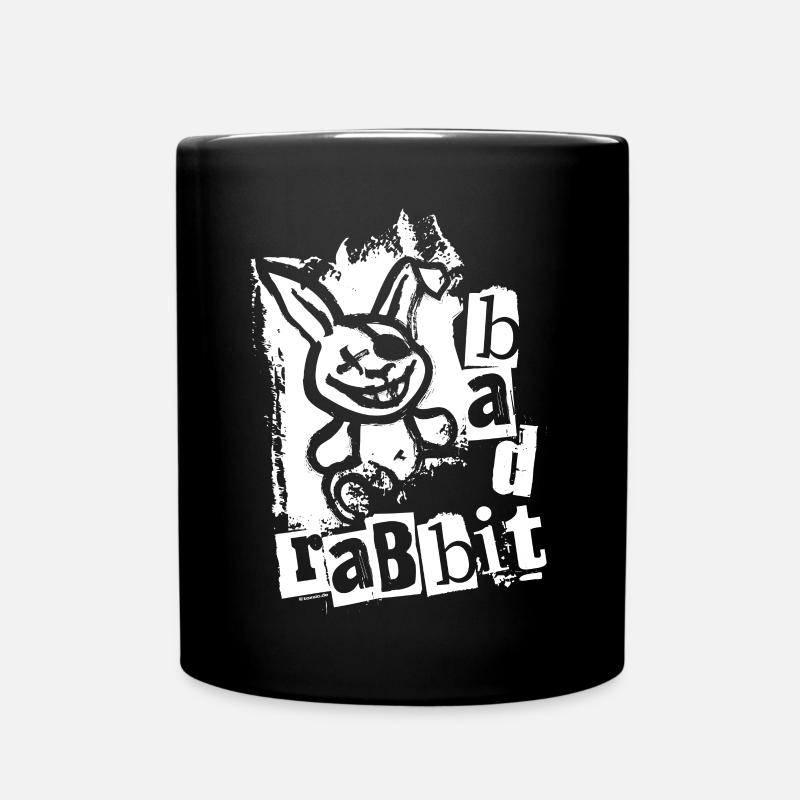 Bad Rabbit - Lapin lapin effronté Lapin - Mug uni - noir