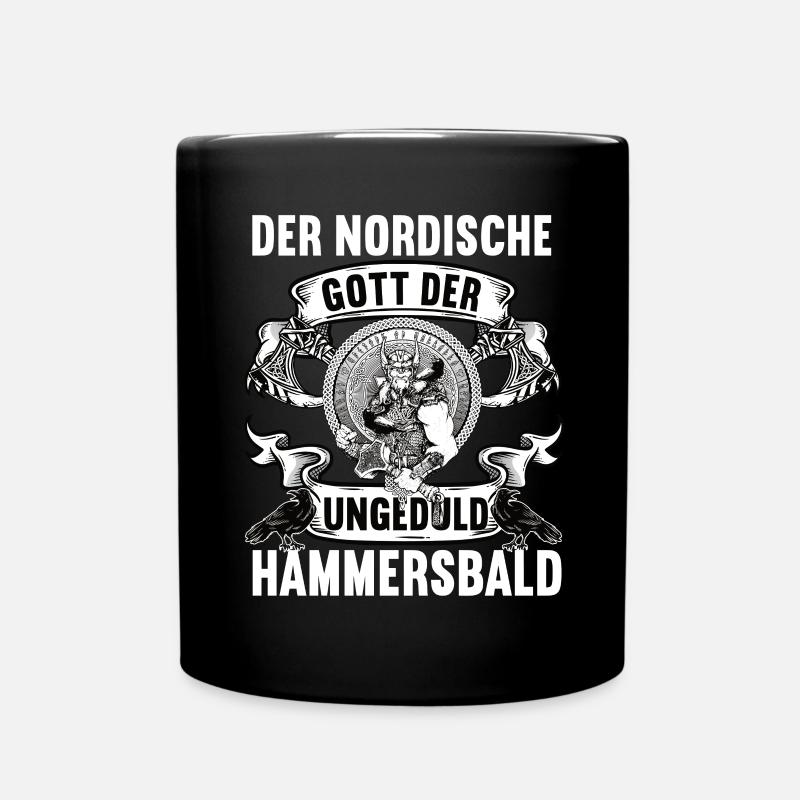 Hammersbald Wikinger Odin Thor Nordisch Mythologie - Tasse einfarbig - Schwarz