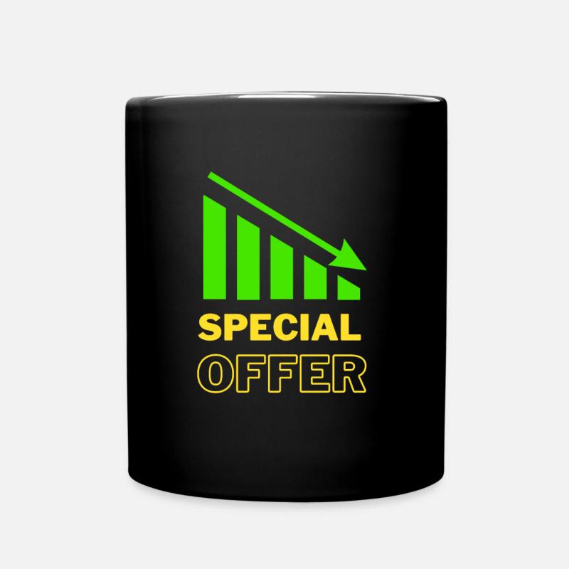 OFFRE SPÉCIALE / Investissement, Motif de trading - Mug uni - noir