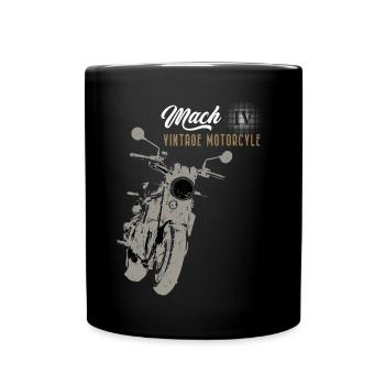 Vintage Motorrad mach IV Moto - Tasse einfarbig - Schwarz - Vorne