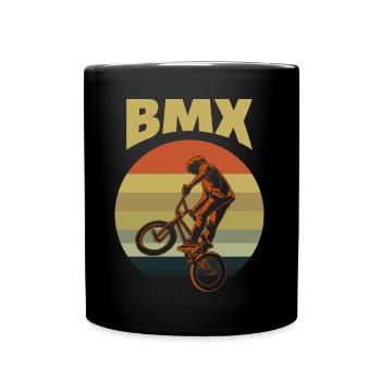 BMX Extreme Leidenschaft - Tasse einfarbig - Schwarz - Vorne