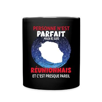 Réunionnais Parfait Idée Cadeau Homme la Réunion - Mug uni - noir - Devant