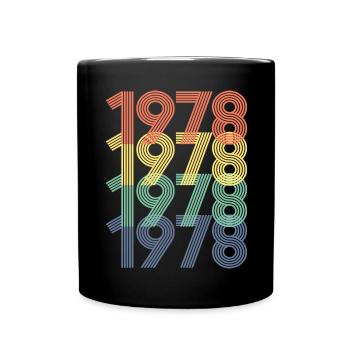 Cool Retro 1978, 44 ans, cadeau de 44e anniversaire - Mug uni - noir - Devant