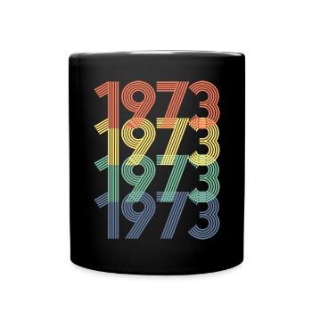 Cool Retro 1973, 50 ans, cadeau de 50e anniversaire - Mug uni - noir - Devant
