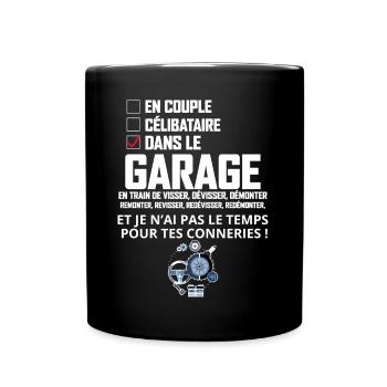 Garage Et Mécanicien Humour - Mug uni - noir - Devant