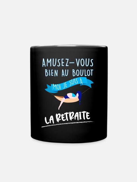 La Retraite Humour Femme - Mug uni - noir