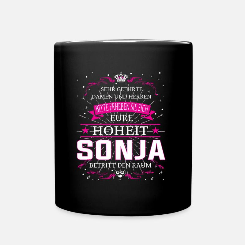 Eure Hoheit Sonja betritt den Raum - Tasse einfarbig - Schwarz