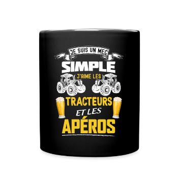 Le Plaisir D'une Bonne Bière Après Le travail - Mug uni - noir - Devant