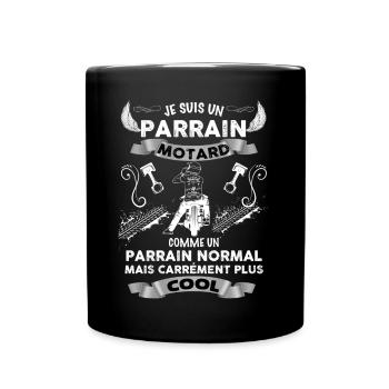 Parrain Motard Cool Cadeau Des Filleuls - Mug uni - noir - Devant