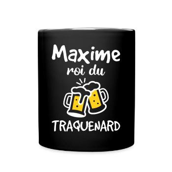 Maxime Roi Du Traquenard - Humour De Maxime - Mug uni - noir - Devant