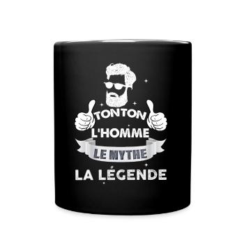 Tonton l homme le mythe la legende - Mug uni - noir - Devant