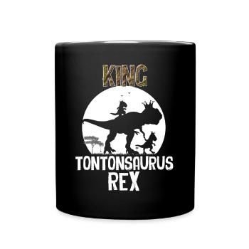 Tontonsaurus Humour Tonton Idée Cadeau Homme - Mug uni - noir - Devant